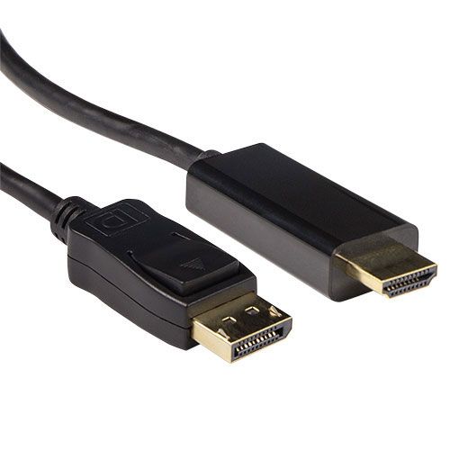 ACT AK3992 DisplayPort naar HDMI Kabel - 5m - Zwart