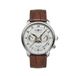 Zeppelin 8536-1 Montre homme Quartz Cuir Marron Argenté Blanc