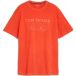 Tom Tailor - T-shirt aspect usé - Taille M - rouge orangé