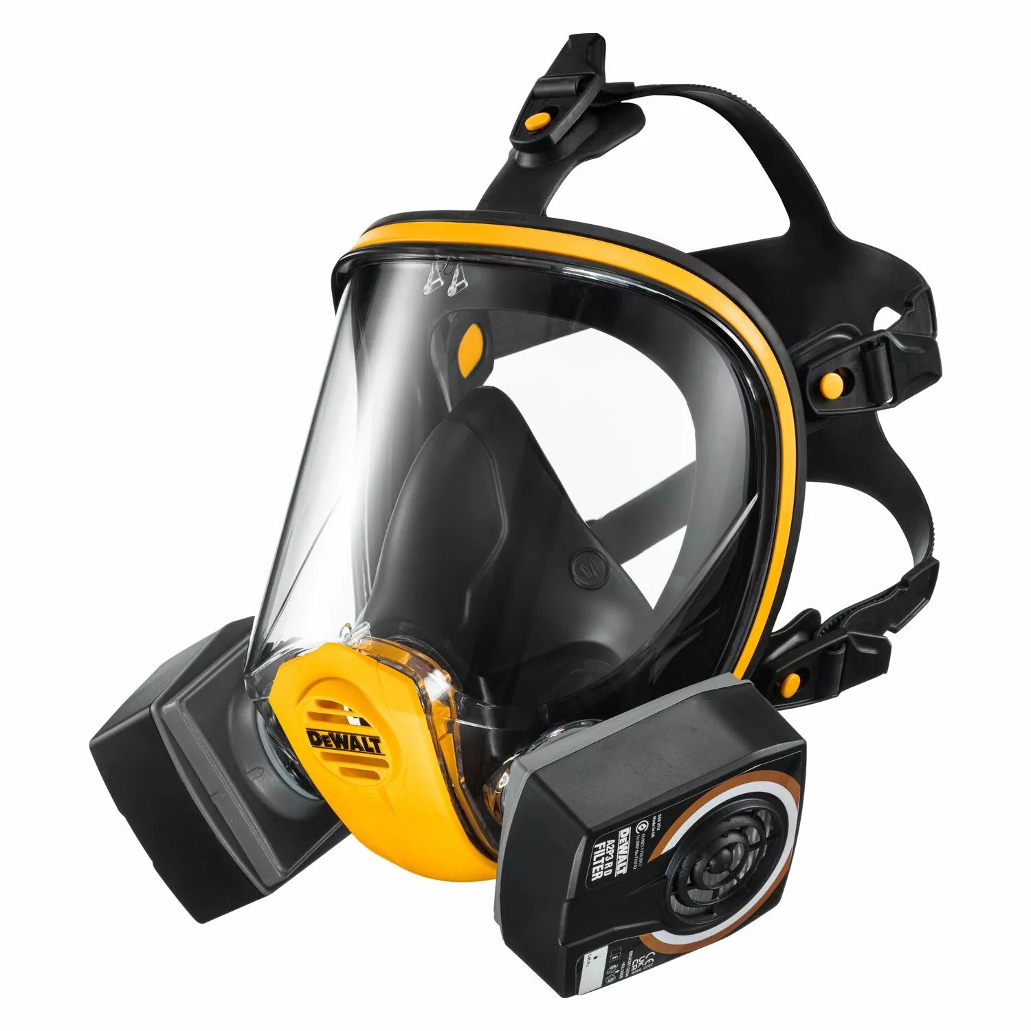 DeWalt DXIR1FFMLA2P3 Lichtgewicht Herbruikbaar Volgelaatsmasker met A2P3 filters | Maat L