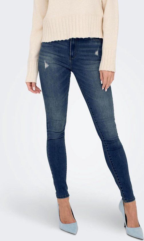 ONLY ONLROSE GUA192 Skinny Jeans - Medium Blue Denim - Women's S X L30