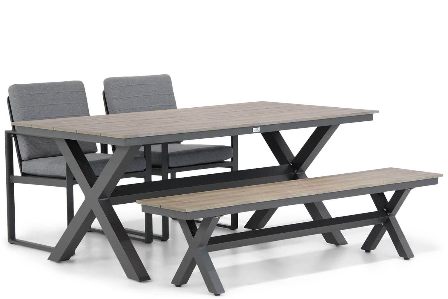 Santika Furniture Santika Zaga/Forest 180 cm dining tuinset 4-delig