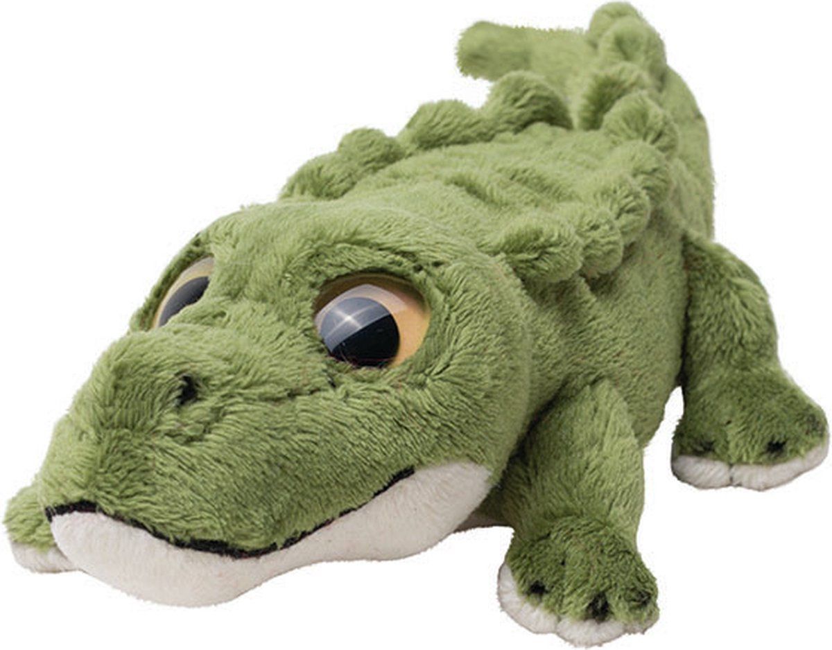 Nature Planet Pluche Krokodil knuffeldier 23 cm - multi