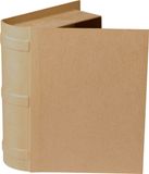 Décopatch BT070C - Doos van papier-maché, boekvorm, 22,5x18x6cm, per stuk, bruin
