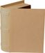 Décopatch BT070C - Doos van papier-maché, boekvorm, 22,5x18x6cm, per stuk, bruin