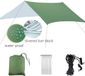 Merkloos / Sans marque Z Block B.V. Buitentent met zonnescherm - Campingluifel - Tentdoek - Buitenzeil - Waterdicht grondzeil - Multifunctioneel - Geschikt voor buitenactiviteiten zoals kamperen en wandelen - 300 cm x 300 cm - Groen