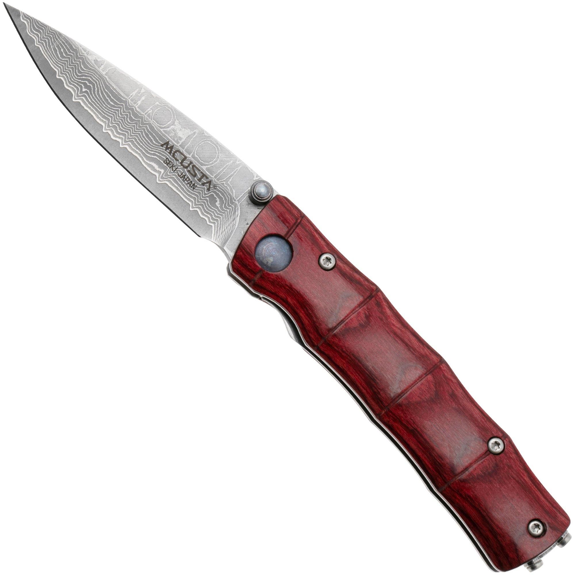 Mcusta MC-0075D Shinra Emotion Take - Men's Knife with Stamina Wood Handle