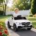 Icecat Voiture Électrique Pour Enfants, Véhicule Électrique 12 V, Télécommande 2,4 Ghz, 3 Vitesses, Démarrage Progressif, 105 X 68 X 50 Cm, Blanche