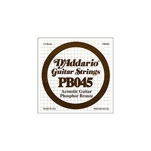 D'Addario 045 Phosphor Bronze Wound Acoustic Guitar Single String
