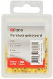 Bouwkern Intercable Nederland B.V. Ratio adereindhuls twin - geïsoleerd - 1mm² - geel - 100 stuks