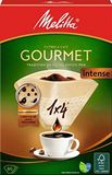 Melitta Koffiefilter, maat 1 x 4, voor filterkoffiezetapparaat, Gourmet Intense, bruin