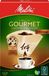Melitta Koffiefilter, maat 1 x 4, voor filterkoffiezetapparaat, Gourmet Intense, bruin