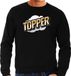 Bellatio Decorations Shoppartners Bv Foute Topper sweater in 3D effect zwart voor heren - foute fun tekst trui / outfit - popart S