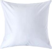 Homescapes Luxe Satijn Kussensloop 60x60 cm – Wit – 100% Egyptisch Katoen – Draaddichtheid 1000