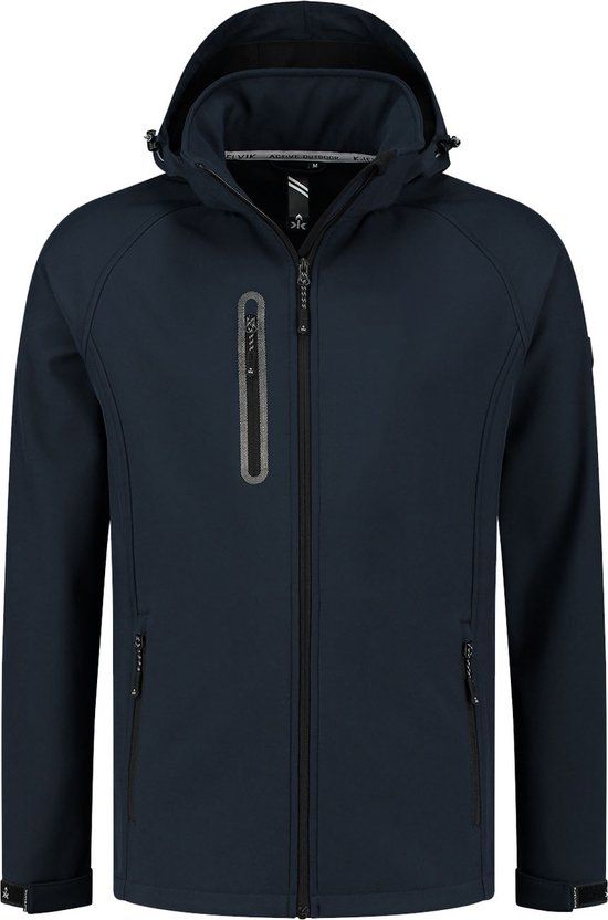 Kjelvik Kevan Softshelljas Heren - Maat 5XL - Navy - 2024