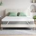 Novilla Topper, 100 x 200, matrasoplegger voor eenpersoonsbed, traagschuim, 5 cm, topper, stof, uitstekend ademend vermogen, 4 elastische hoeken, hoes, gemiddelde hardheid, ademend, wit