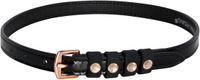 Imperial Riding Leren spoorriemen Pardouz zwart-rose goud
