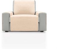 FAVERTI® Stoelhoes voor 1-zits of relaxfauteuil, 55 cm, model Pego, naturel, chenille