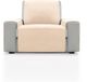 FAVERTI® Stoelhoes voor 1-zits of relaxfauteuil, 55 cm, model Pego, naturel, chenille
