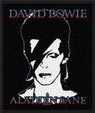 David Bowie Aladdin Sane Patch - Zwart