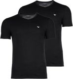 Armani T-shirts met V-hals 2-pack zwart