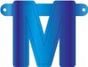 Folat Banner Letter M Blauw