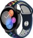 Strap-it Siliconen sport bandje - donkerblauw/kleurrijk