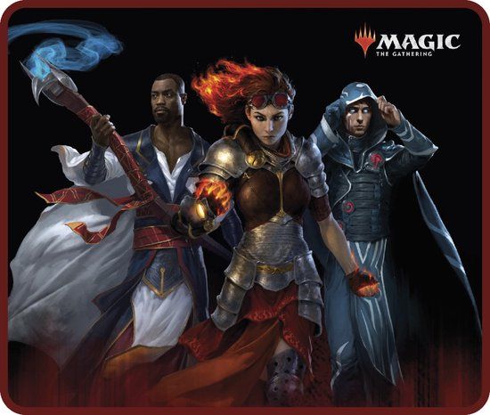 Konix Magic The Gathering muismat, 32 x 26 cm, Zwart, Meerkleurig