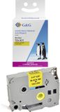 G&G Labeltape BB-B-G-631 Compatible avec Brother TZe-631, Jaune/Noir, 12mm x 8m