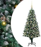 vidaXL Sapin de Noël artificiel Vert 150 cm PVC Acier Plastique