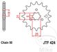 JT Sprockets JTF424.17 17T Staal Voorwiel