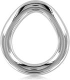 Black Label Flared Cockring RVS S