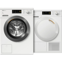 Miele WEA 128 WCS + TEA 528 WP EcoSpeed - Wasmachine en wasdroger set
