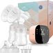 Bol Tire-lait électrique double, tire-lait avec 2 modes et 10 niveaux, tire-lait rechargeable ultra-silencieux pour les déplacements et la maison
