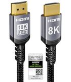 Sniokco 10K 8K 4K HDMI 2.1 Kabel 7.62M Gecertificeerde 48Gbps Hoge Snelheid