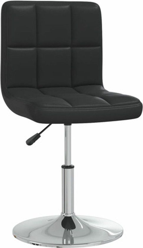 vidaXL Barkruk Kunstleer Zwart