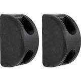 Buyers Products B5800 Gegoten D-vormige rubberen bumper, 3 x 3-1/2 x 6 inch, set van twee bumpers voor vrachtwagen- en aanhangwagenbescherming, duurzame dokbumper voor apparatuur en leveringsbays
