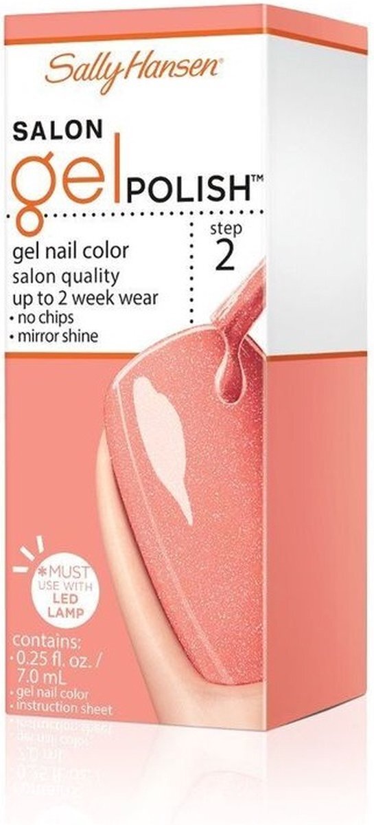 Sally Hansen Salon Gel Polish Stap 2 nagellak 140 Just Peachy 7 ml