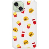 iPhone 15 Fast food bedrukt siliconen hoesje