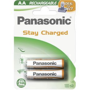 Panasonic 1x2 Akku NiMH Mignon AAA 1000 mAh Ready to Use DECT