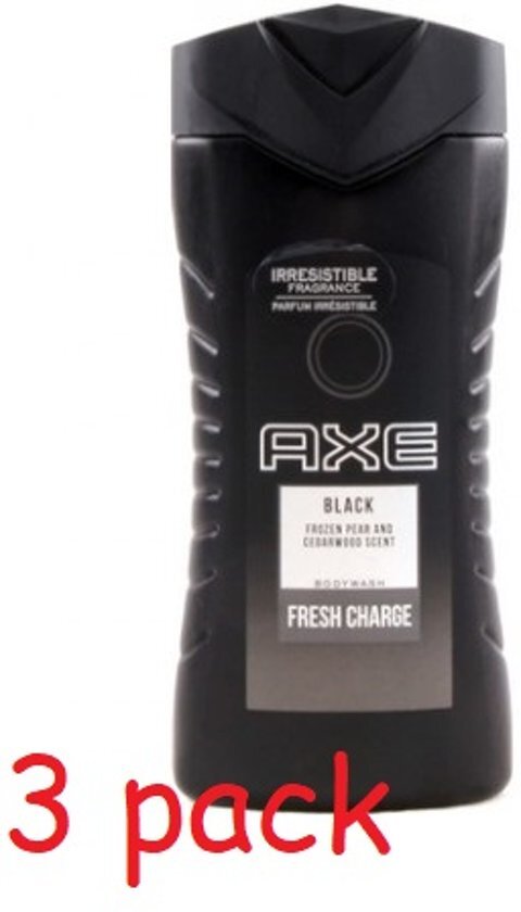 AXE Douchegel â€“ Black 3 Ã— 250 ml