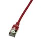 LogiLink Slim U/FTP Netwerkkabel Rood 1 m Cat6a U/FTP (STP)