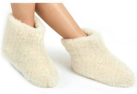 woolwarmers Panda woolwarmers hoog crèmekleurig wit - 36