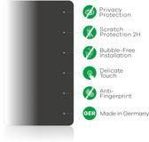 upscreen Privacy Screenprotector voor TCL OneTouch 5044 - Folie Beschermfolie Blauwlichtfilter