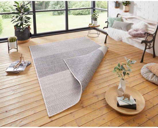 Bougari Borneo Vloerkleed 160x230 cm Taupe & Crème