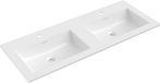 Mexen Otis lavabo encastrable double 121 x 46,5 cm, blanc brillant