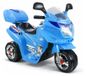 LEAN TOYS Moto électrique pour enfants, modèle HC8051, bleu, avec son de moteur et klaxon