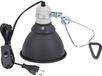 Lamphouder E27 verwarmd - Diepe dome clip - Zwart