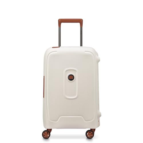 Delsey Moncey 55 x 35 x 25 cm Handbagage Koffer – 38 Liter – 3-Puntssluiting – TSA Slot – Waterbestendig – 4 Dubbele Wielen – Angora - Creme