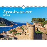 Spaanse Spanienzauber Kalender A4 für 2024 Madrid Urlaub Strand Meer Spanien Seelenzauber